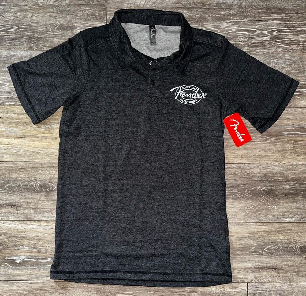 New with Tags! Fender Guitars California Polo Shirt Men's Size Small